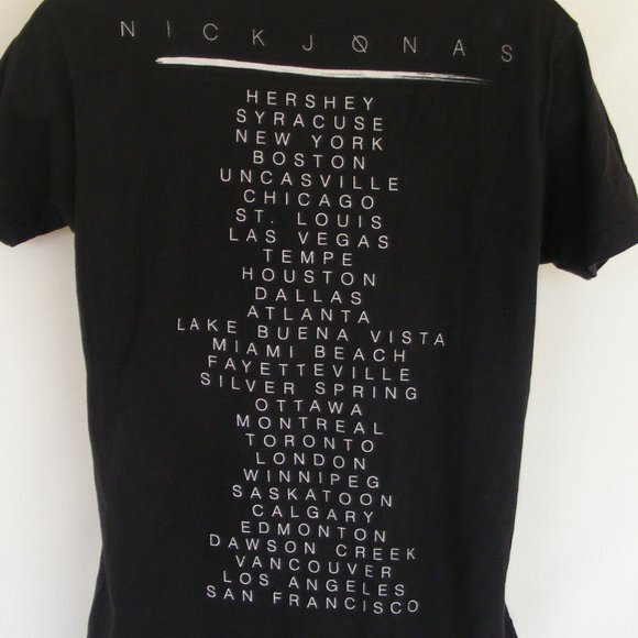 NICK JONAS Concert Tshirt, M, 2 sided, SS - Picture 7 of 9